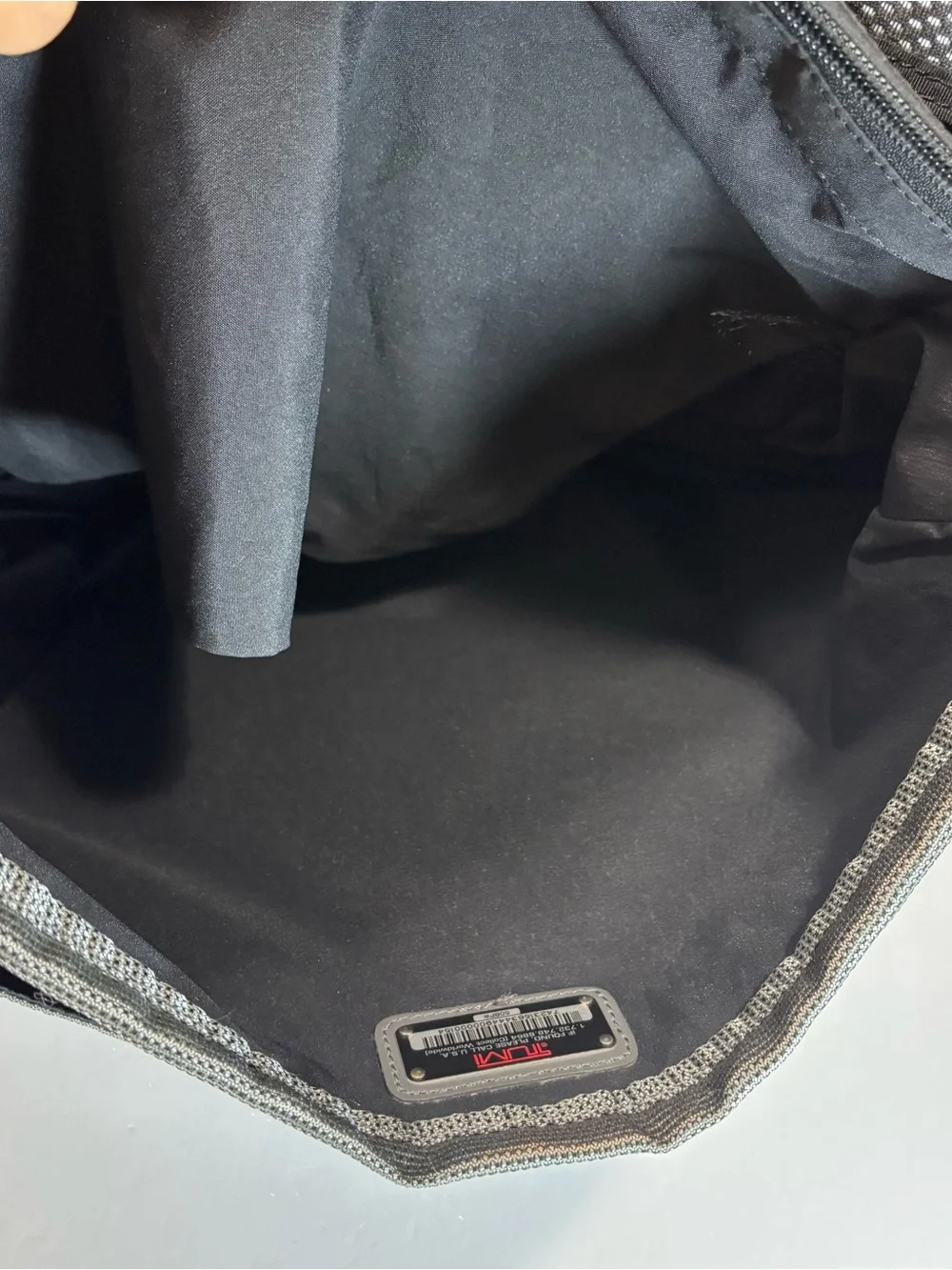 Tumi Gray Ballistic Tech T2 Nylon Expandable Messenger Computer Briefcase